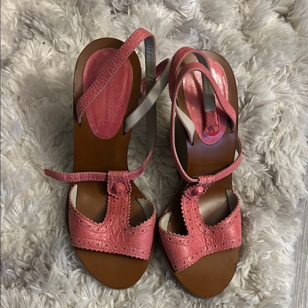 Pink Strappy Sandals